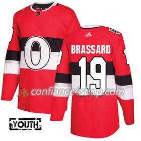 Adidas Maillot de Hockey Ottawa Senators Derick Brassard 19 2017-2018 Rouge Classic Authentic - Enfant